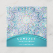 雪片の曼荼羅 スクエア名刺 (正面)