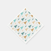 雪片の木模様 スタンダードカクテルナプキン (角)