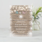 雪片の木製の性は招待を明らかにします 招待状 (スタンド正面)