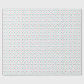 雪片の模様が一面に広がって雪が降る ラッピングペーパー (フラット)