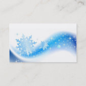 雪片の波 名刺 (裏面)