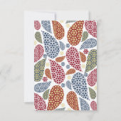 雪片の涙滴ツリー日付を保存 セーブザデート (裏面)