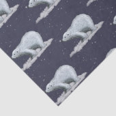 雪片の白くまのティッシュペーパー 薄葉紙 (詳細)