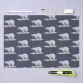 雪片の白くまのティッシュペーパー 薄葉紙 (クラフト)