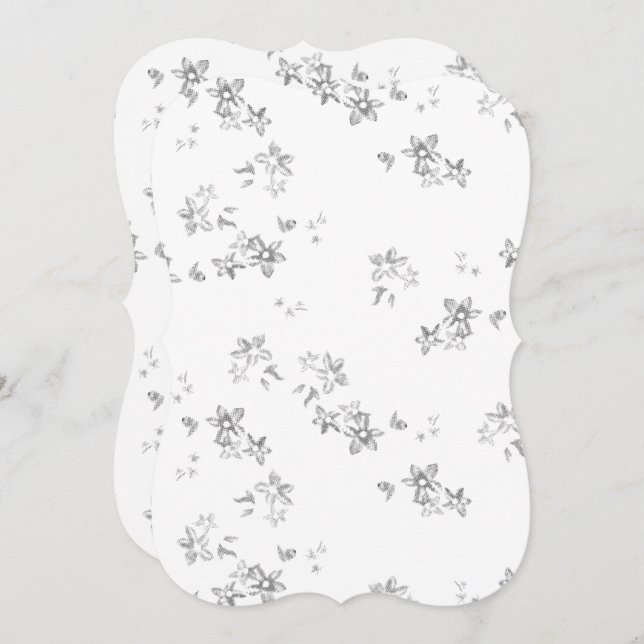 雪片の白黒の写真 (正面/裏面)