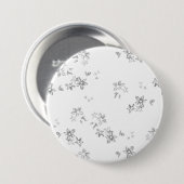 雪片の白黒の写真 缶バッジ (正面&裏面)