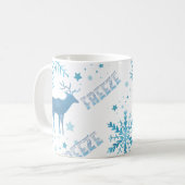 雪片の白 コーヒーマグカップ (正面左)