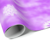 雪片の秋の紫色 ラッピングペーパー (ロールコーナー)