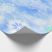 雪片の秋の青 ラッピングペーパー (角)