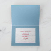 雪片の窓の冬の国のシーン カード (内部)