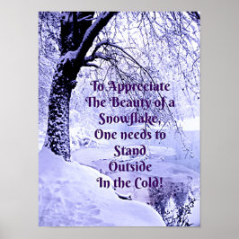 雪片の美しいを味わう ポスター