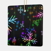 雪片の色 セラミックオーナメント (左)