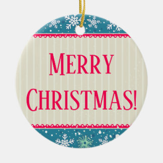 雪片の装飾 セラミックオーナメント