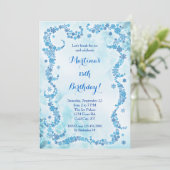 雪片の誕生日の招待状 招待状 (スタンド正面)