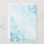 雪片の誕生日の招待状 招待状 (裏面)