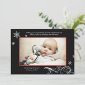 雪片の調和-写真の休日カード シーズンカード (スタンド正面)