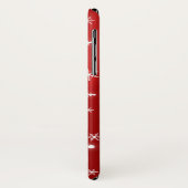 雪片の赤の休日 Case-Mate iPhoneケース (裏面/左)