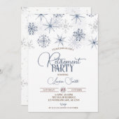雪片の退職パーティー 招待状 (正面/裏面)