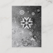 雪片の銀の輝き,パール紙 名刺 (裏面)