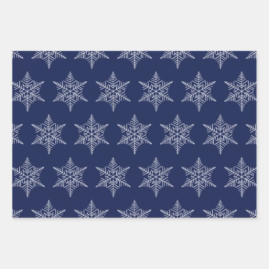 雪片の雪の点とキャンディーケーンストライプの ラッピングペーパーシート (正面2)