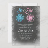 雪片の黒板の性は招待を明らかにします 招待状 (正面)