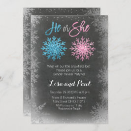 雪片の黒板の性は招待を明らかにします 招待状