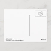 雪片はがき付きキャバリエールキングチャールズ ポストカード (裏面)