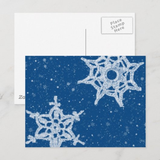 雪片はがき ポストカード (正面/裏面)