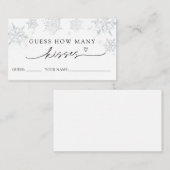 雪片はゲームのカードの数を推測するキス エンクロージャーカード (正面/裏面)