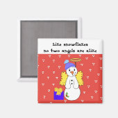 雪片は似ても似つかない マグネット (正面/裏面)