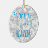 雪片は天国からのキスです セラミックオーナメント (右)