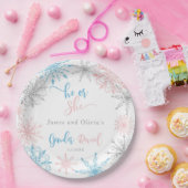 雪片は性別を明らかにする ペーパープレート (パーティー)