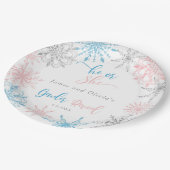 雪片は性別を明らかにする ペーパープレート (アングル)