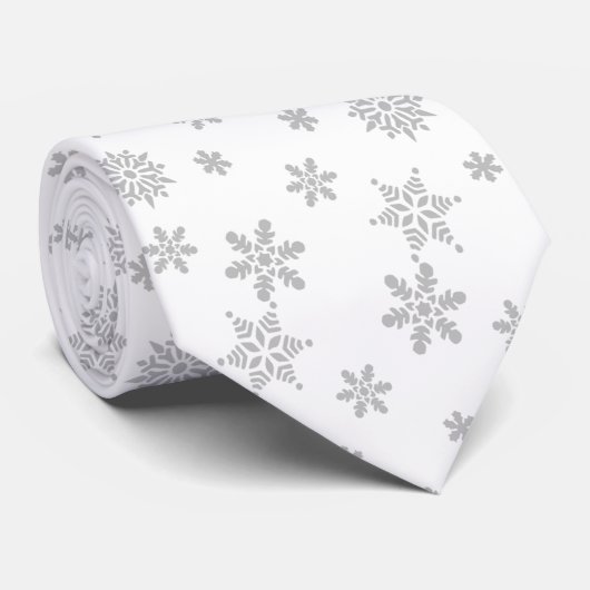 雪片ぼけ白 ネクタイ (ロール)