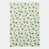 雪片やもみの木 キッチンタオル (縦)