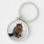 雪片をつかまえること キーホルダー (正面)