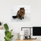 雪片をつかむ ポスター (ホームオフィス)