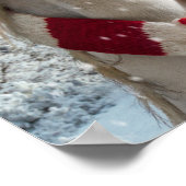 雪片を引く馬 ポスター (角)