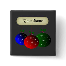 雪片を持つクリスマスオーナメント。 あなたの名前を加えて下さい