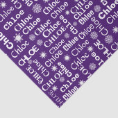 雪片を有するクロエ名前をカスタムする 薄葉紙 (詳細)