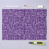 雪片を有するクロエ名前をカスタムする 薄葉紙 (クラフト)