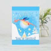 雪片を通した冬のドラゴンの飛行 招待状 (スタンド正面)