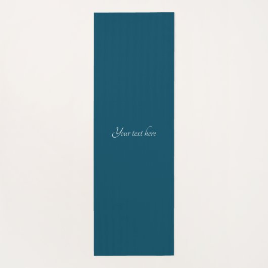 雪片アイスブルー(名前付き) ヨガマット (裏面)