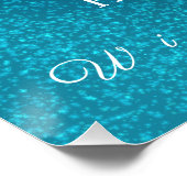 雪片アクアホワイト光沢ポスター ポスター (コーナー)