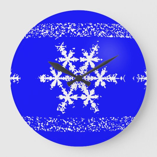 雪片アクリル壁時計 ラージ壁時計 (正面)