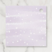雪片ウィンターパープル赤ちゃんシャワーありがとう フェイバータグ (裏面)