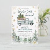 雪片ウィンターワンダーランドバースデーパーティー 招待状 (スタンド正面)