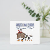 雪片ウォーミングミーホリデーTシャツとギフト シーズンカード (スタンド正面)