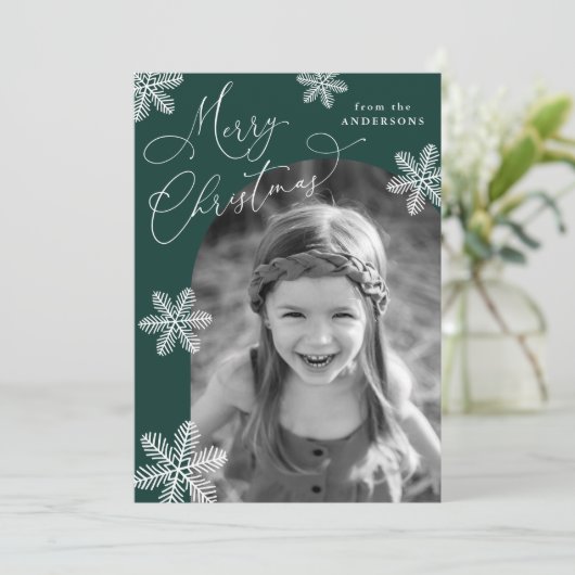 雪片エレガントスプルース緑2枚の写真 シーズンカード (スタンド正面)