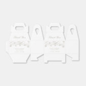 雪片エレガント冬の赤ちゃんシャワー フェイバーボックス (折り畳みなし)